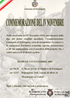 Commemorazione del IV novembre